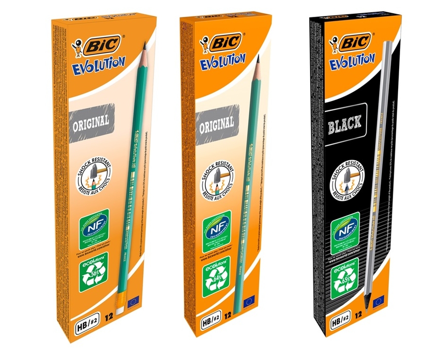 Bezdrzewne ołówki BIC® Evolution Original i Black 